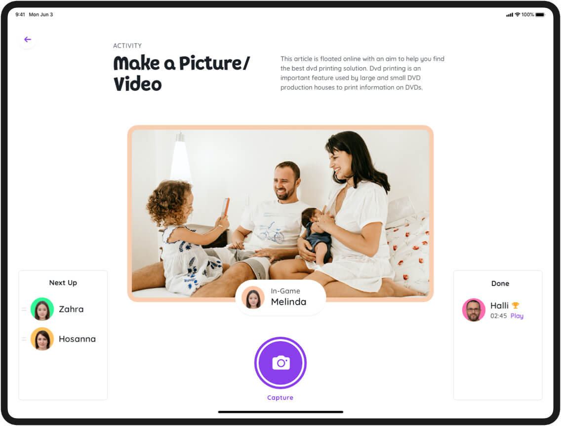 Be With Family UI